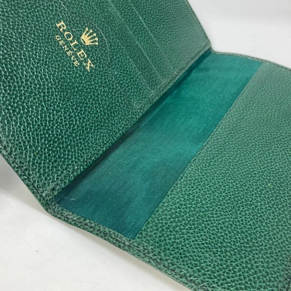 ROLEX logo Notebook notebook stationery Notebook Leather Green